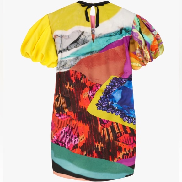 ZARA LIMITED EDITION JEWEL PRINT EMBROIDERED DRESS - Picture 7 of 9